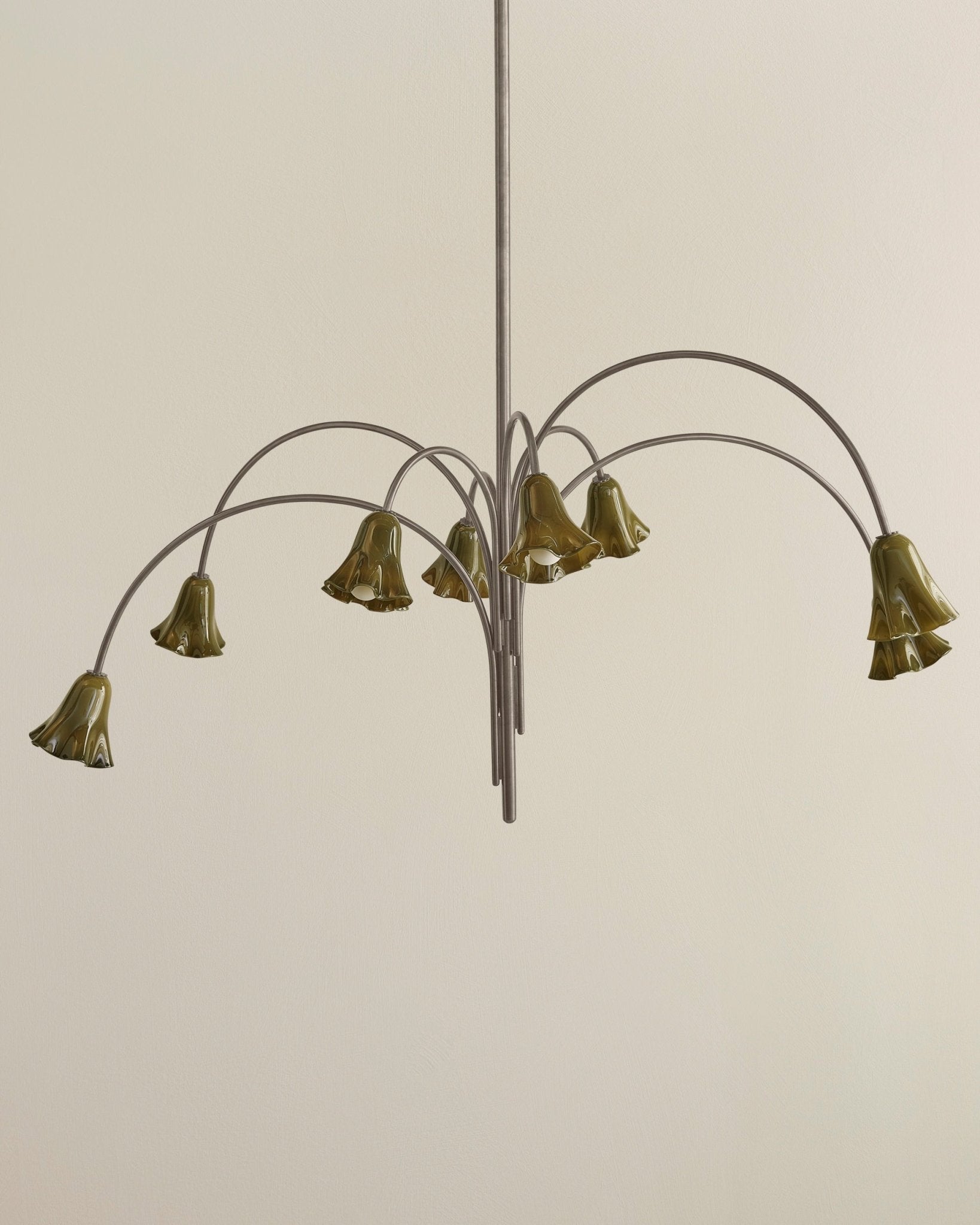 Lioreriel Chandelier Blossom Petal Glass Arms