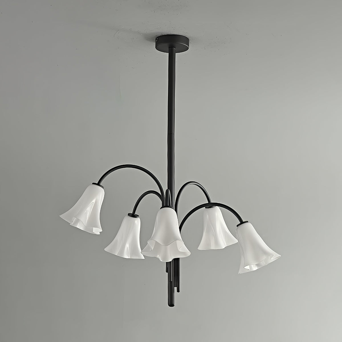 Lioreriel Chandelier Blossom Petal Glass Arms