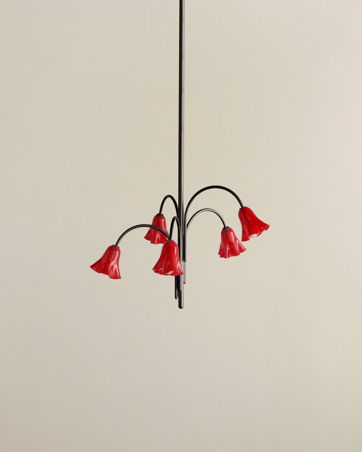 Lioreriel Chandelier Blossom Petal Glass Arms