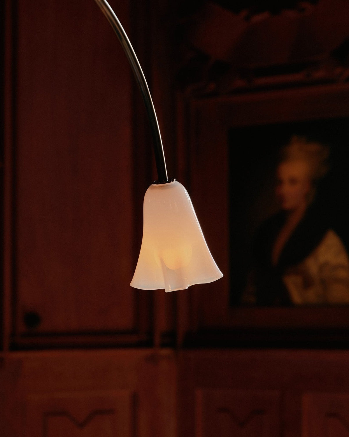 Lioreriel Chandelier Blossom Petal Glass Arms