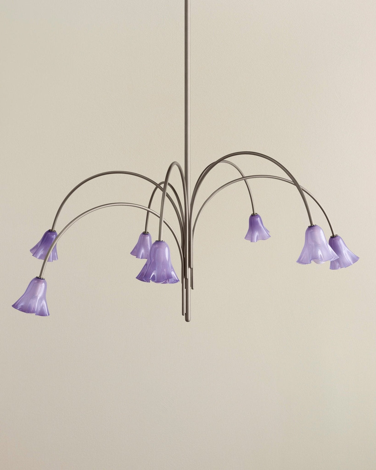 Lioreriel Chandelier Blossom Petal Glass Arms