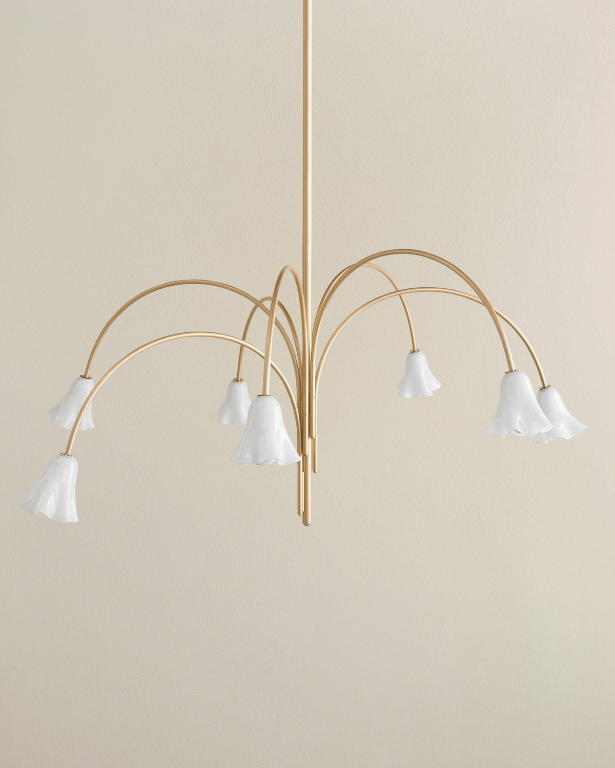 Lioreriel Chandelier Blossom Petal Glass Arms