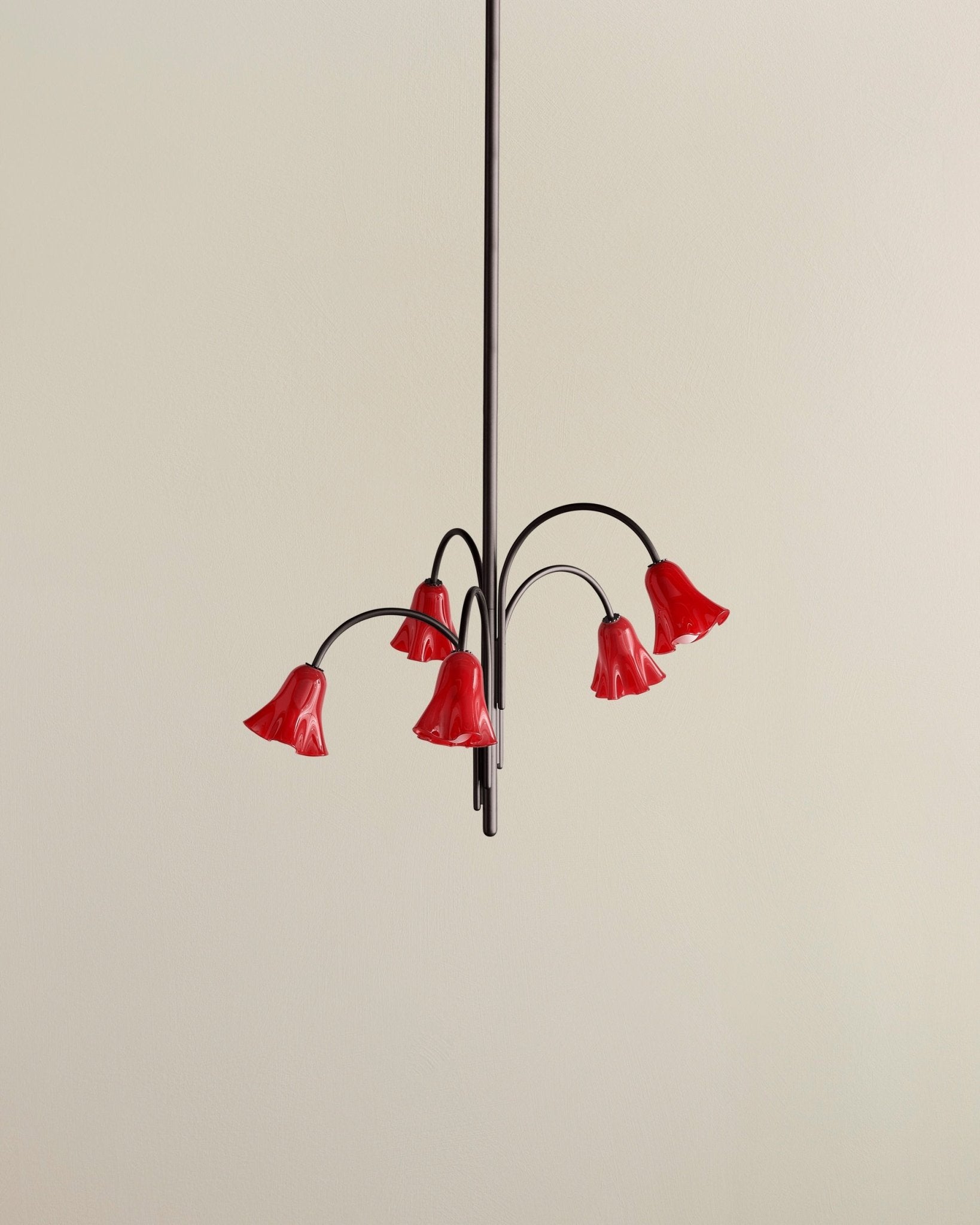 Lioreriel Chandelier Blossom Petal Glass Arms