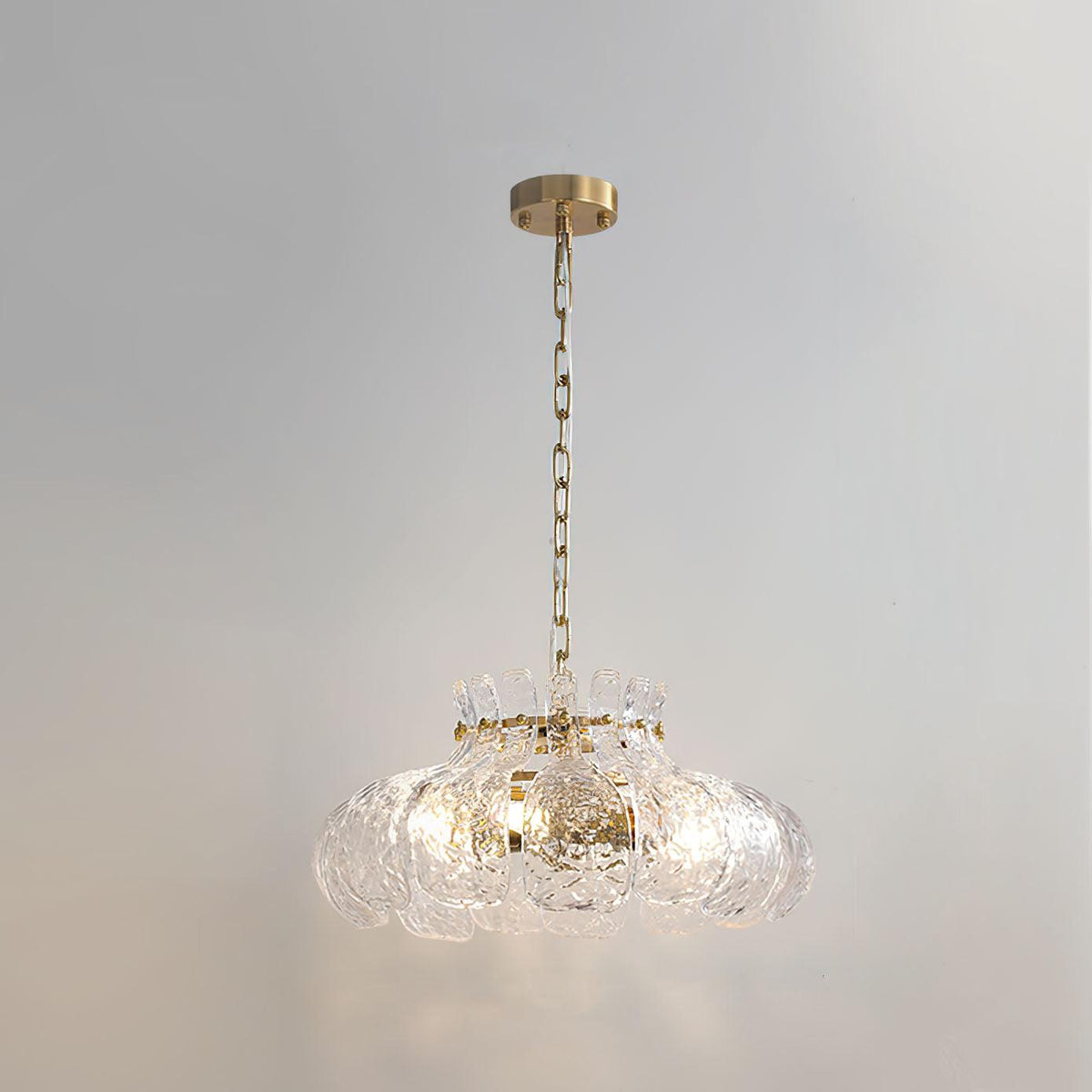 Ariv Brass & Glass Glam Pendant Light