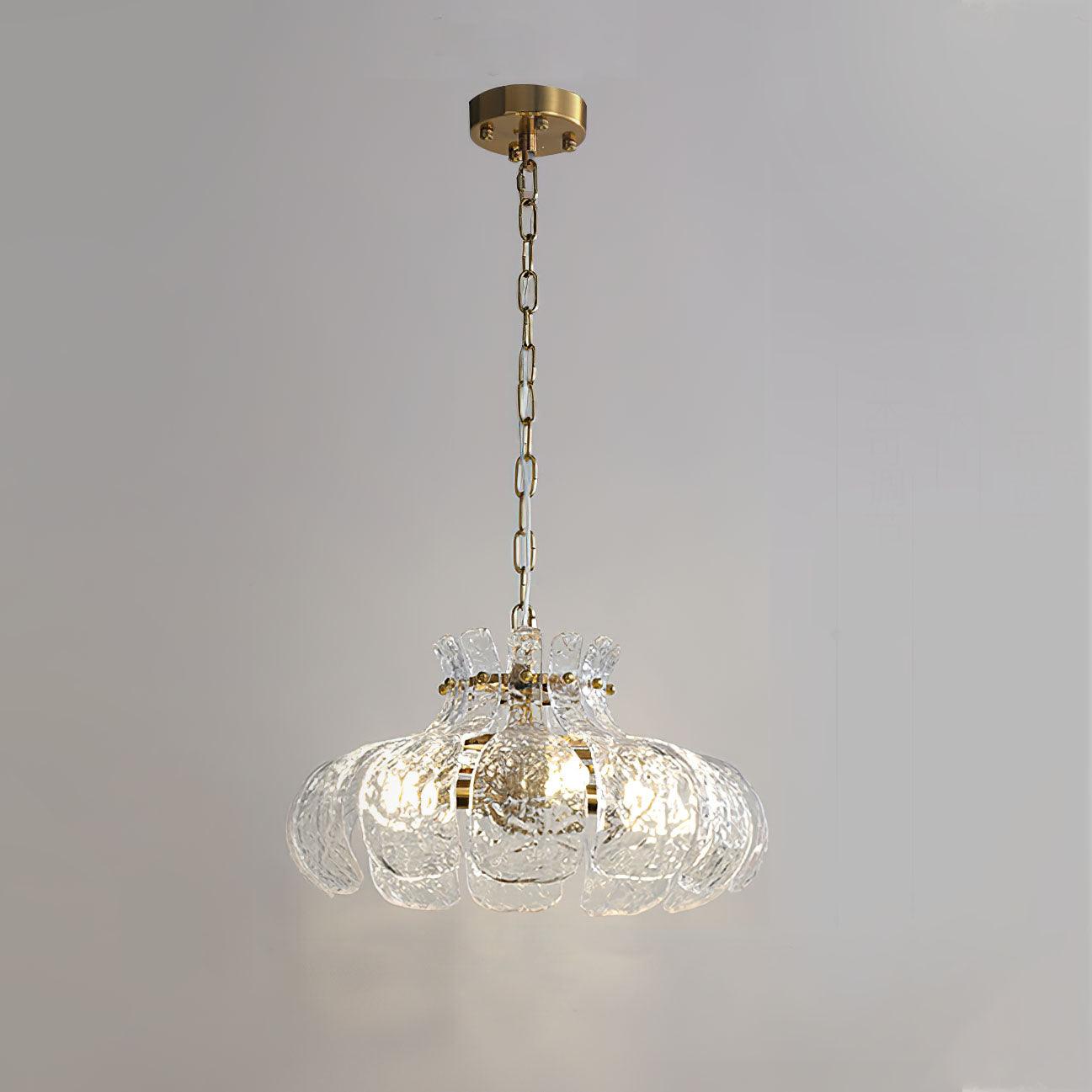 Ariv Brass & Glass Glam Pendant Light