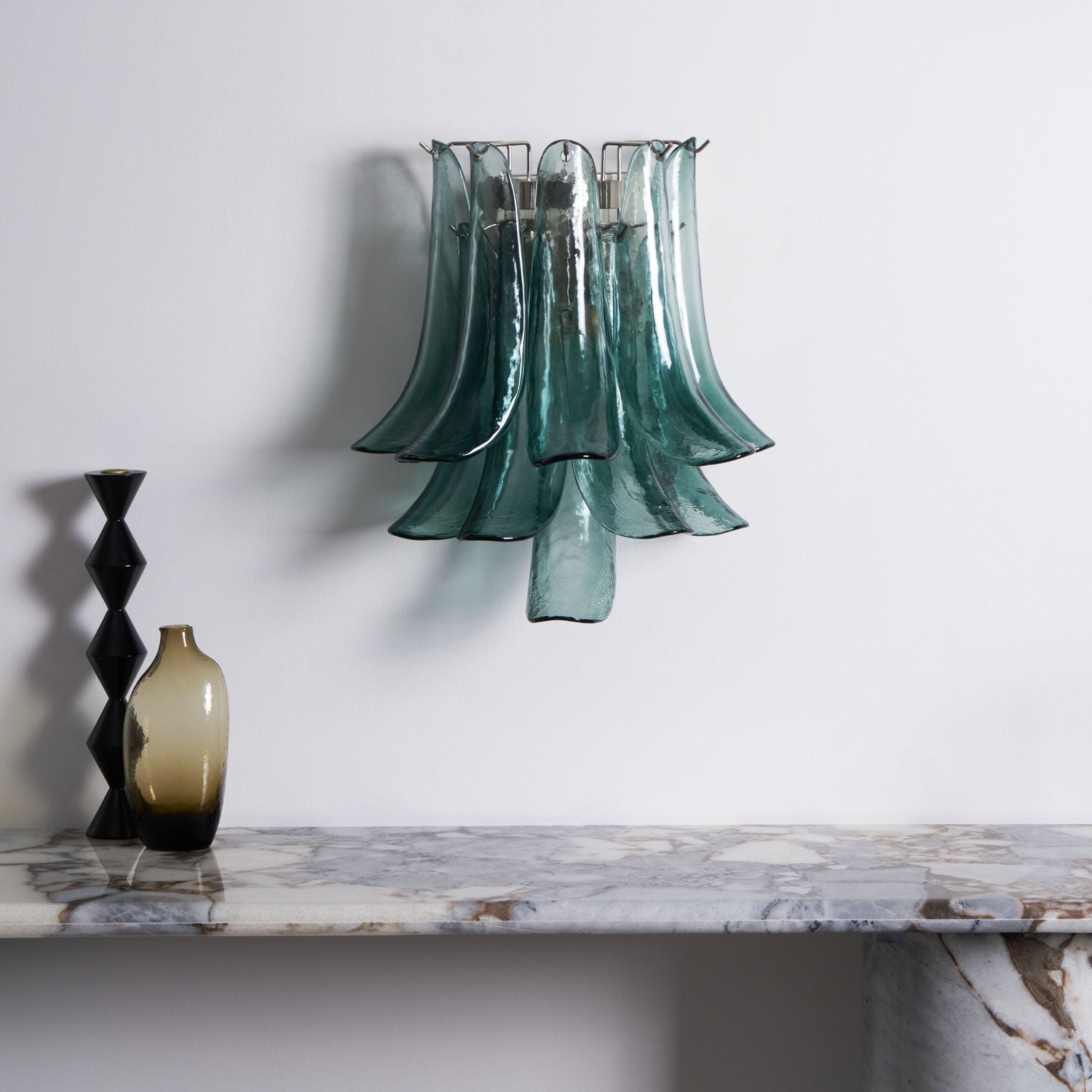 Eiraira Wall Light Petal Shaped Glass Vintage Artistic