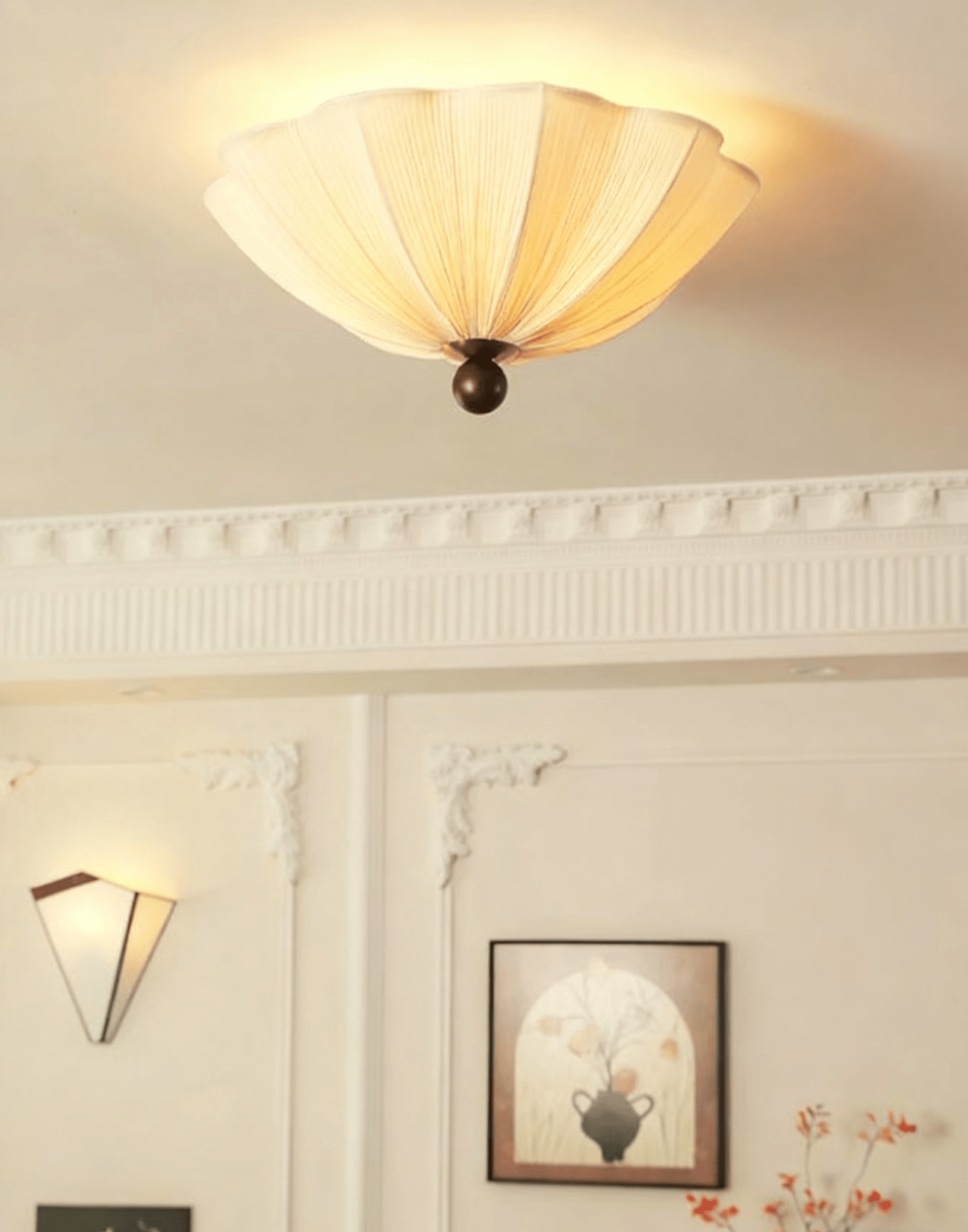 Petals Fabric Ceiling Light - Neutral Decor