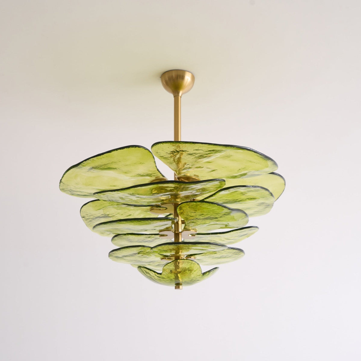 Crivs Chandelier Gold Murano Glass Petal Luxury