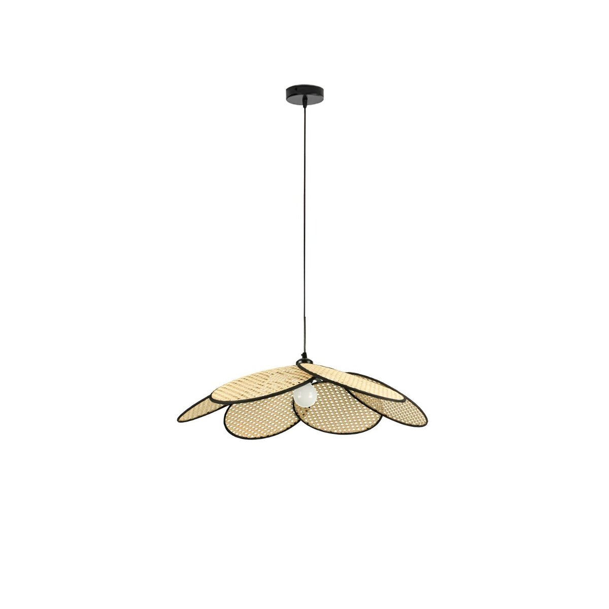 Vemarora Premium Elegance Petals Rattan Fabric Pendant Lamp