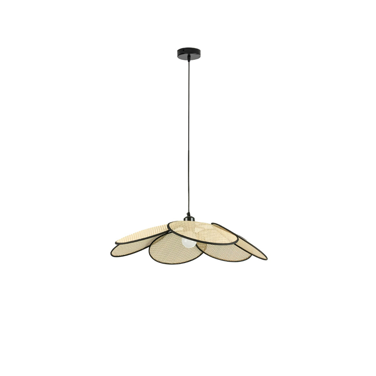 Vemarora Premium Elegance Petals Rattan Fabric Pendant Lamp