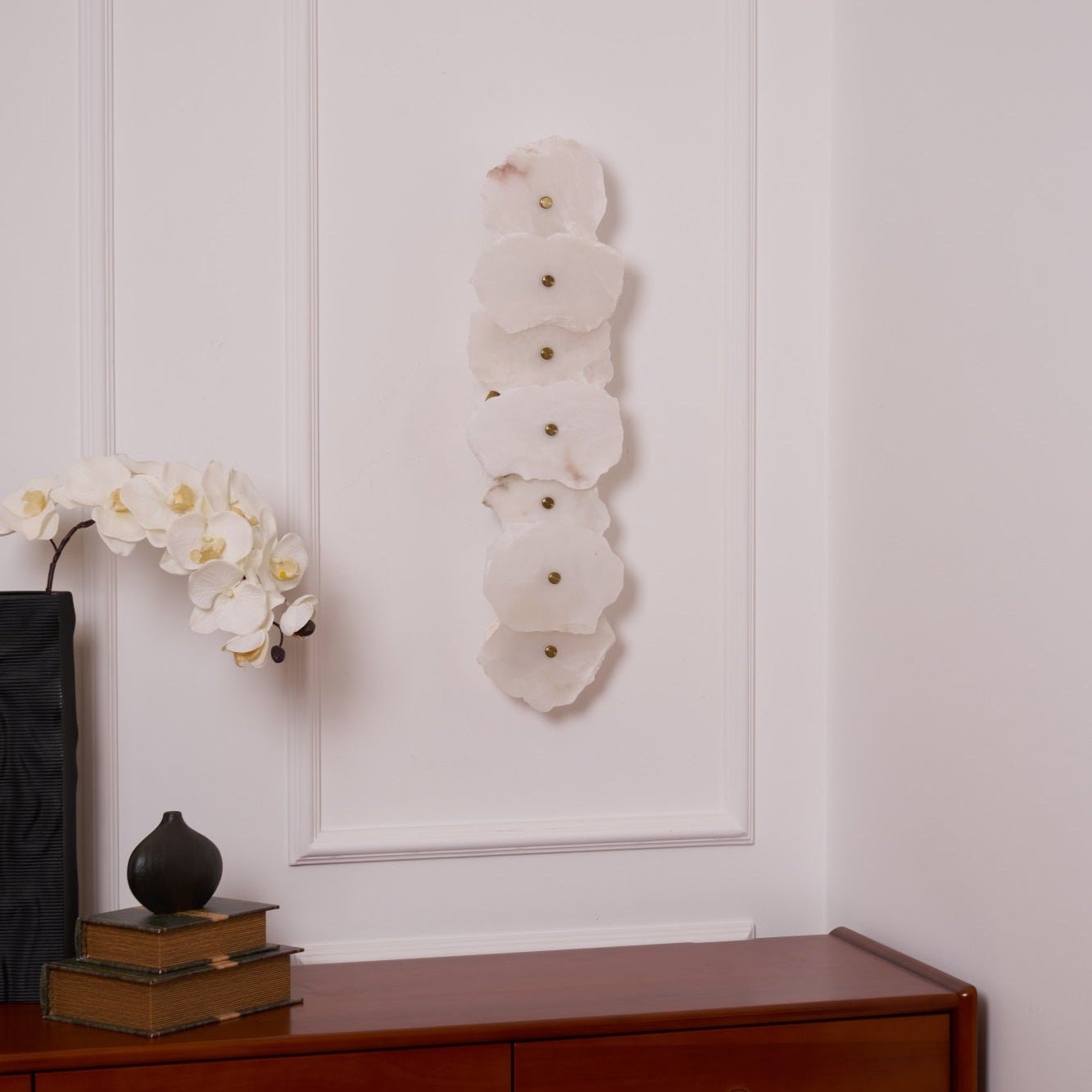 Victor Alabaster Flower Wall Lamp
