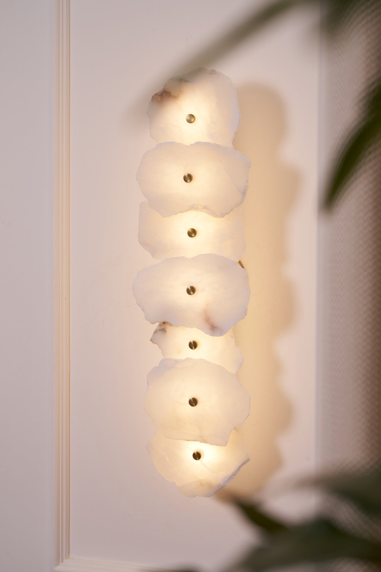 Alaeila Floral Cluster Alabaster Wall Light - Neutral Decor