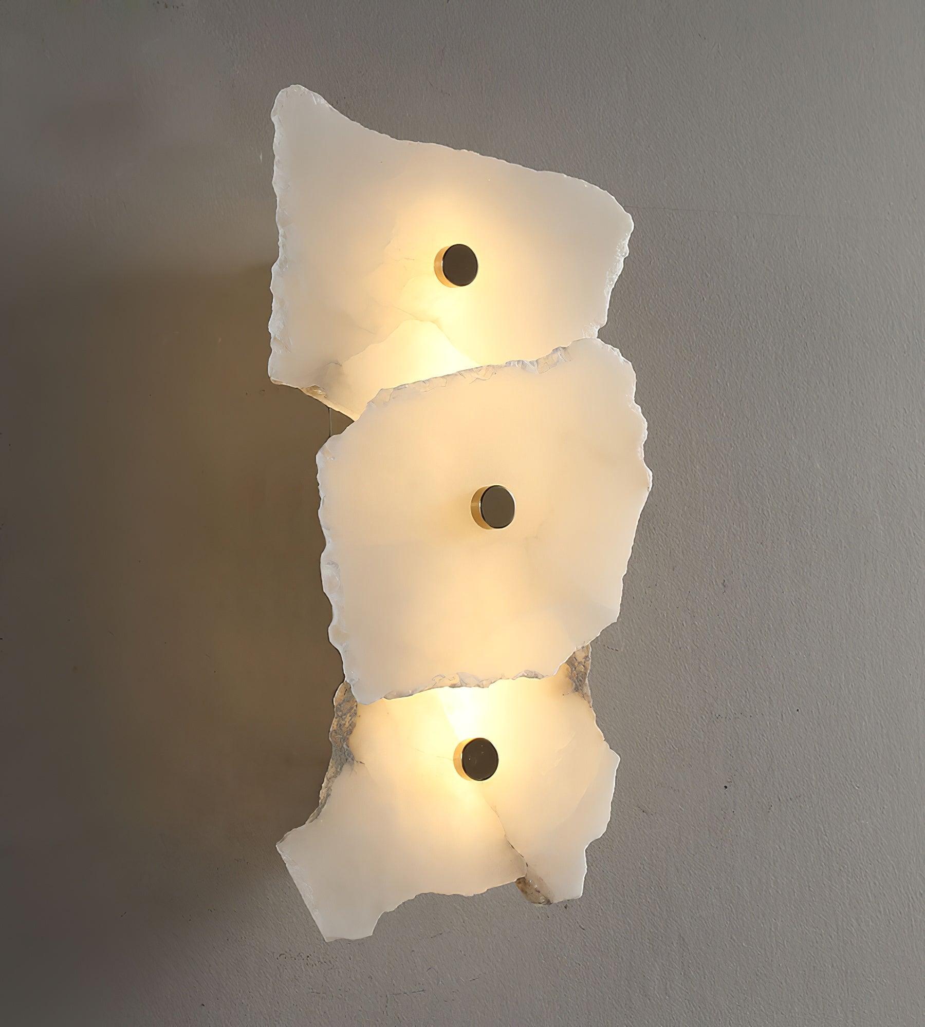 Alaeila Floral Cluster Alabaster Wall Light - Neutral Decor