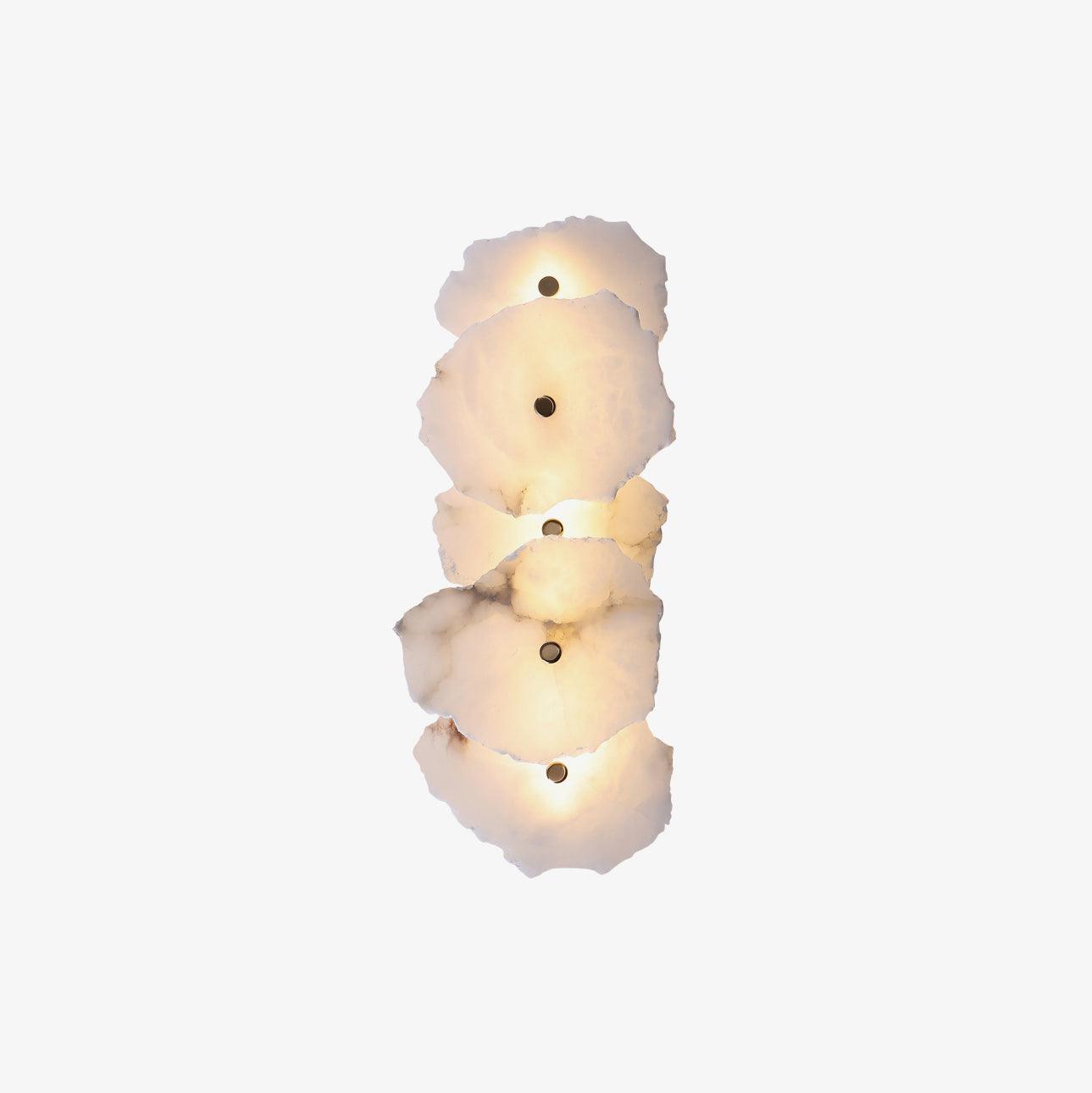 Alaeila Floral Cluster Alabaster Wall Light - Neutral Decor