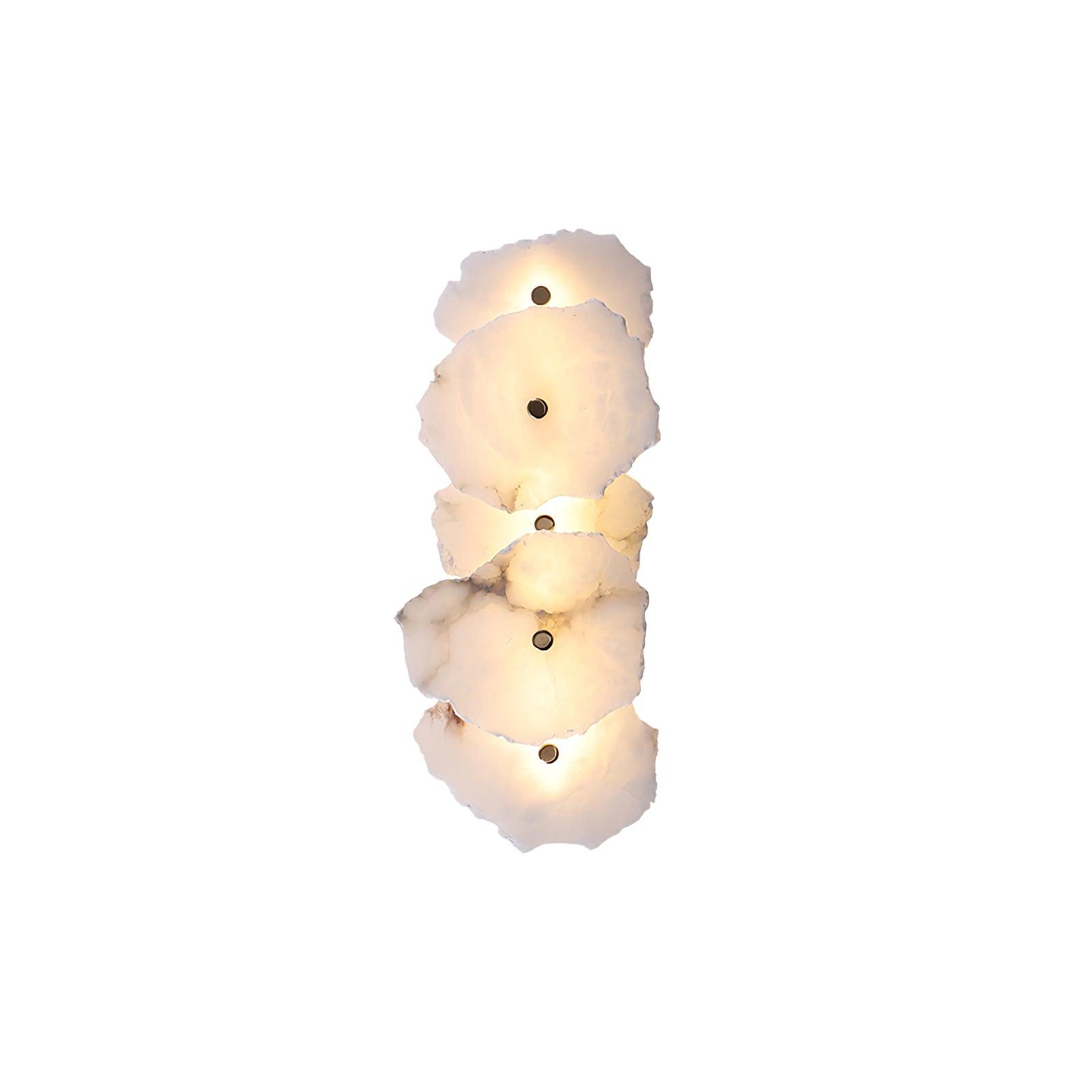 Alaeila Floral Cluster Alabaster Wall Light - Neutral Decor