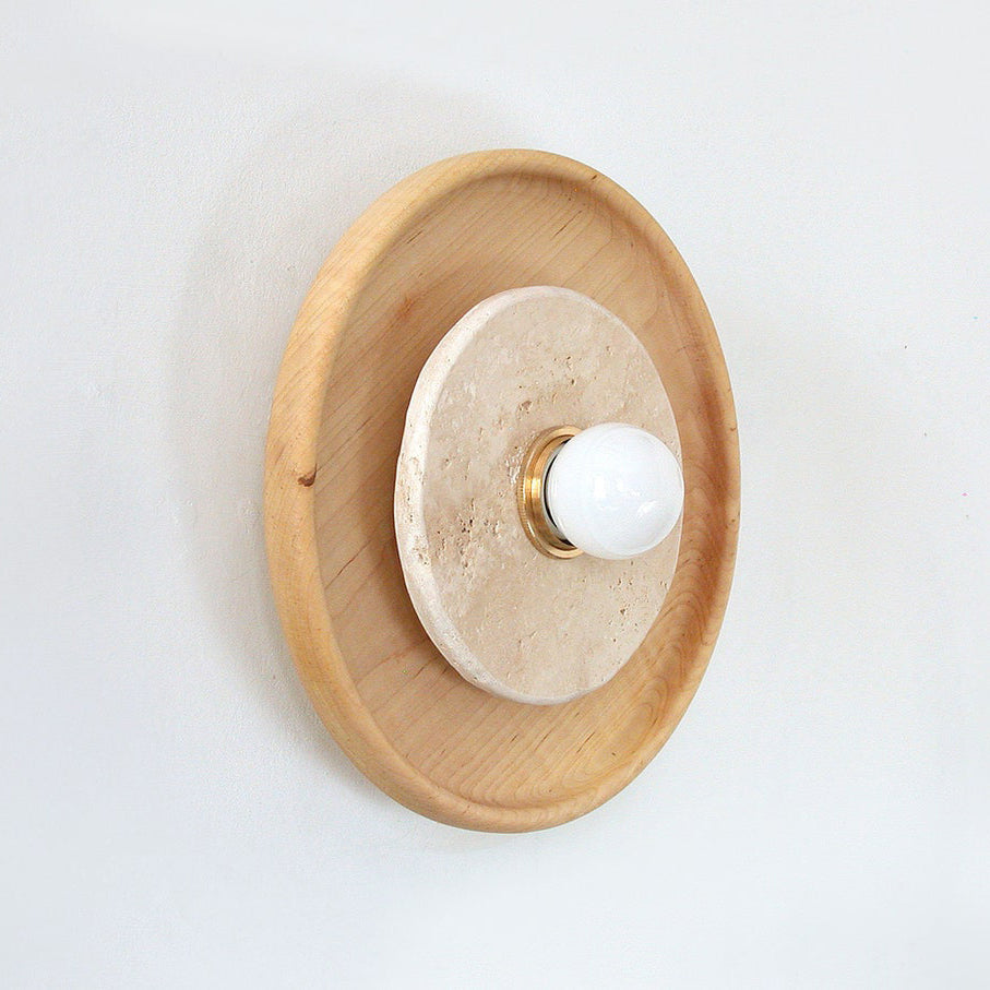 Lumenhart Travertine Wall Sconce