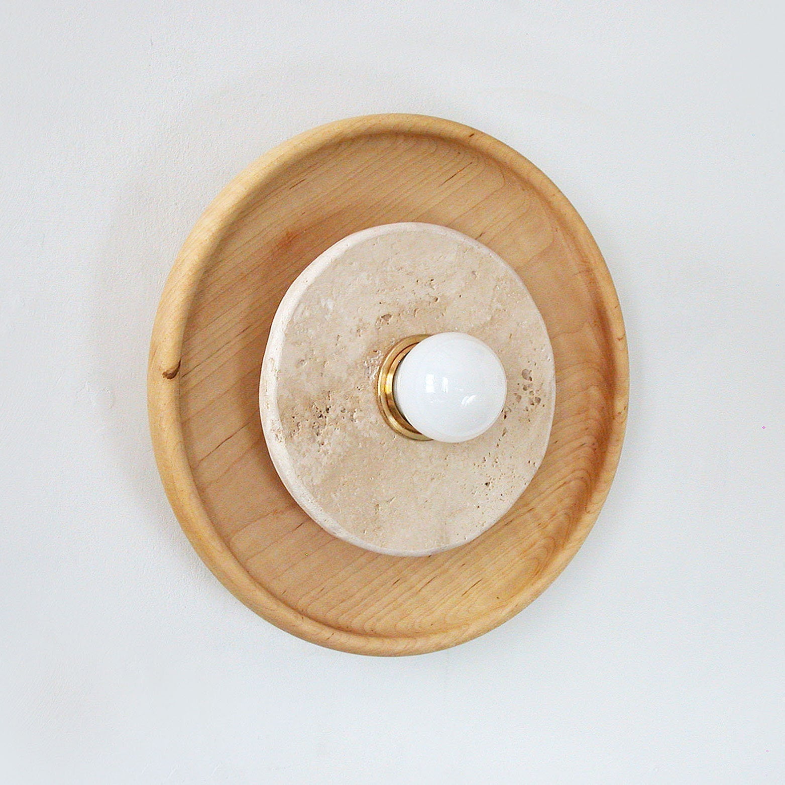 Lumenhart Travertine Wall Sconce