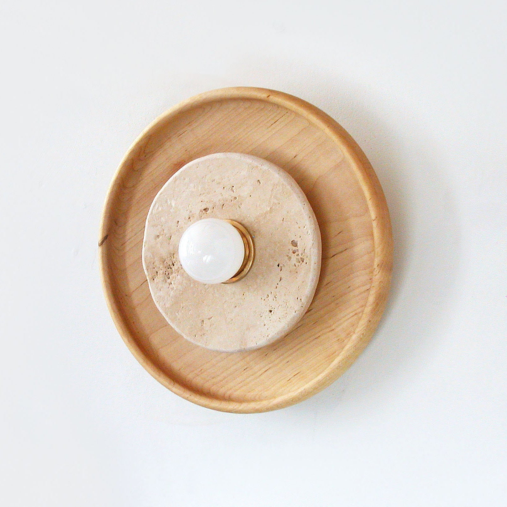 Lumenhart Travertine Wall Sconce