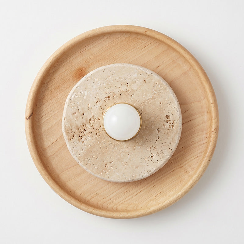 Lumenhart Travertine Wall Sconce