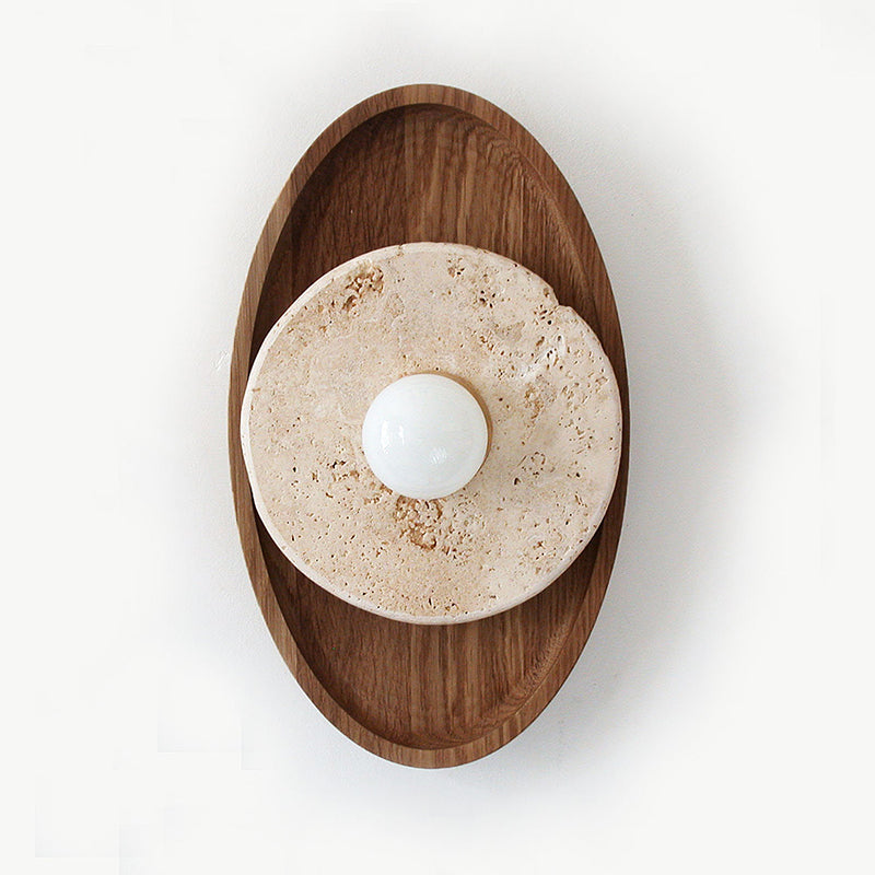 Lumenhart Travertine Wall Sconce