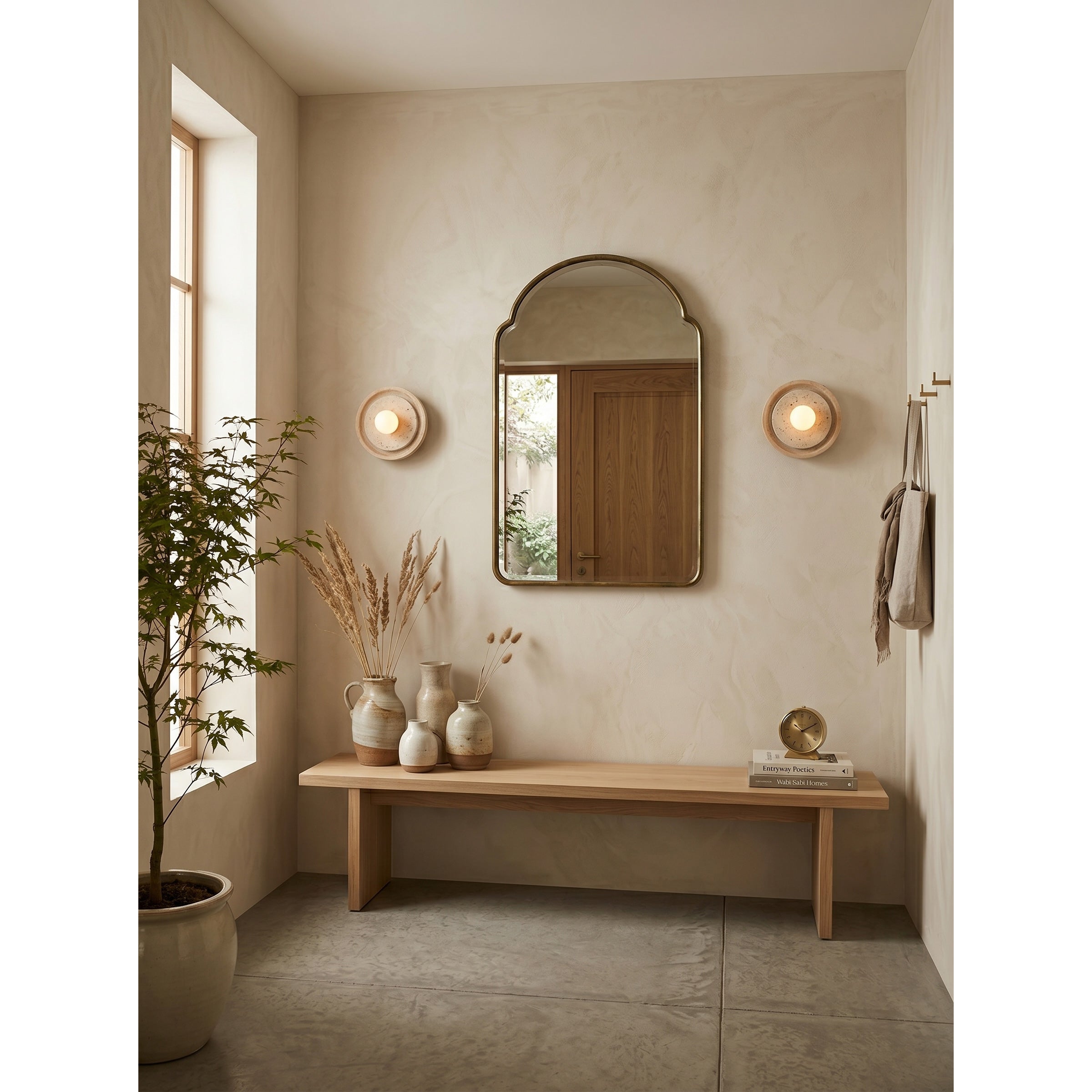 Lumenhart Travertine Wall Sconce