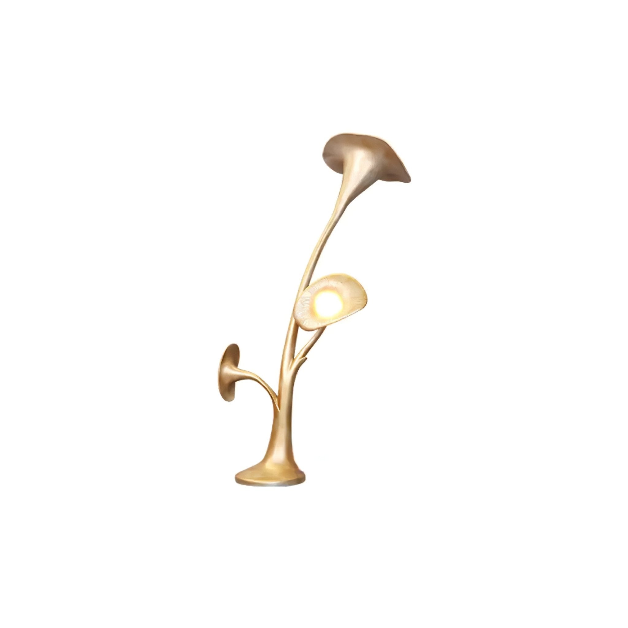 Esole Floral Brass Floor Lamp