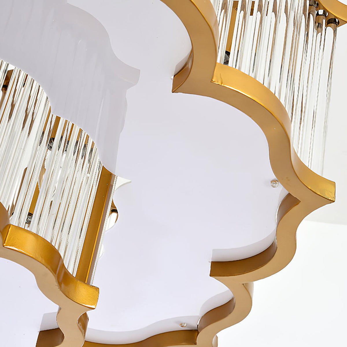Eirelaine Chandelier Gold Black Glass
