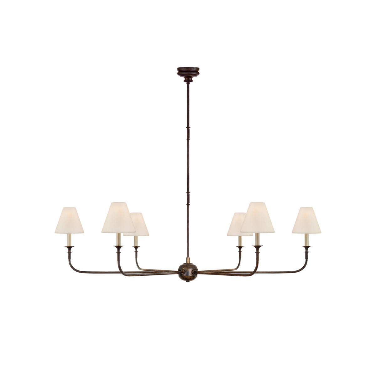Arthaila Vintage Industrial Grande Fabric Chandelier - Neutral Decor