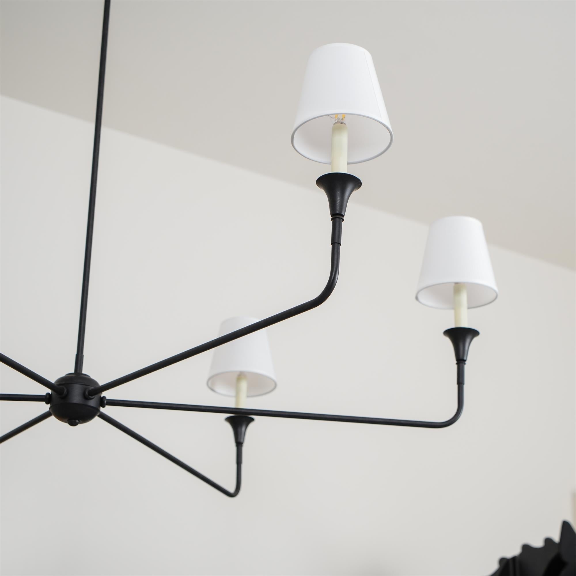 Arthaila Vintage Industrial Grande Fabric Chandelier - Neutral Decor