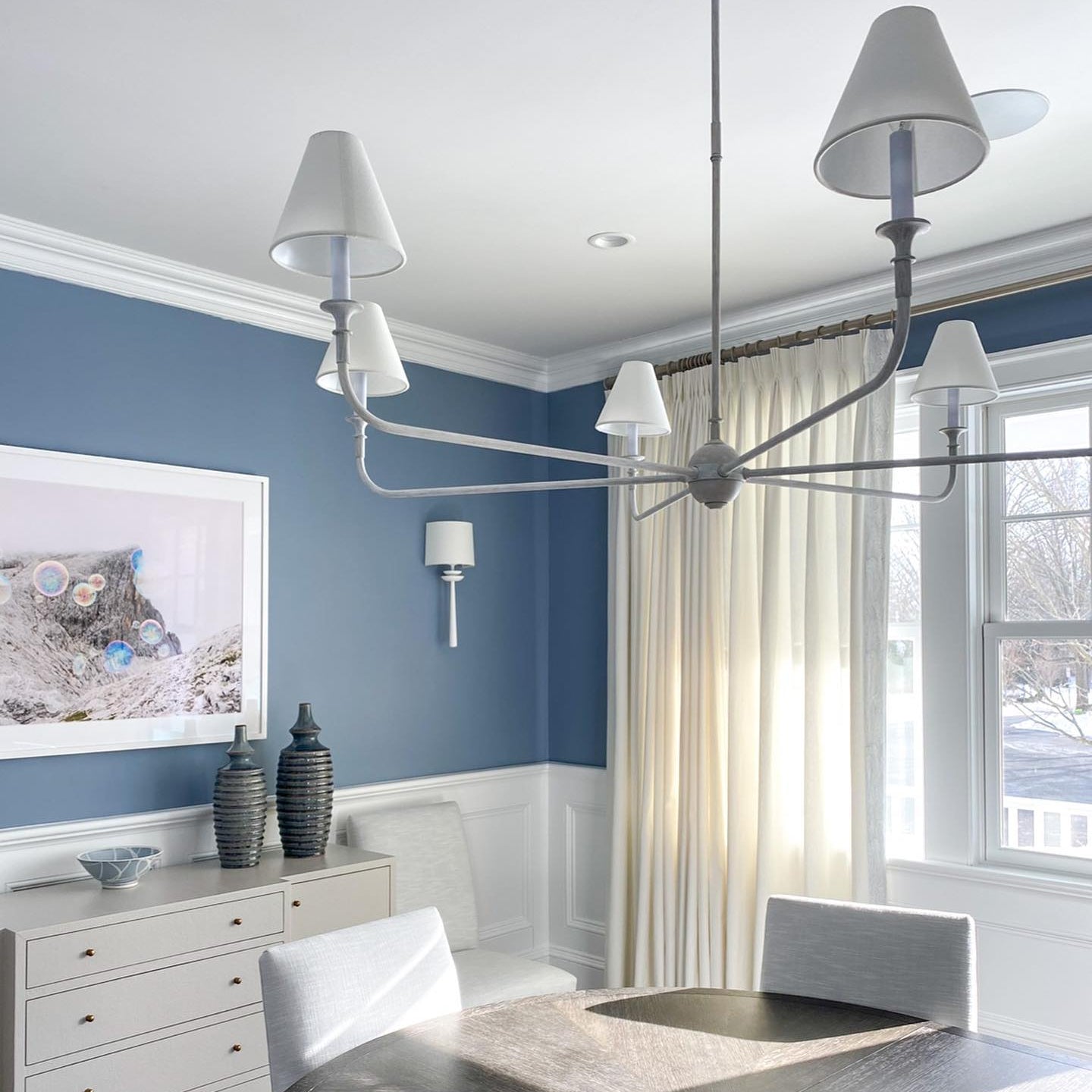 Arthaila Vintage Industrial Grande Fabric Chandelier - Neutral Decor