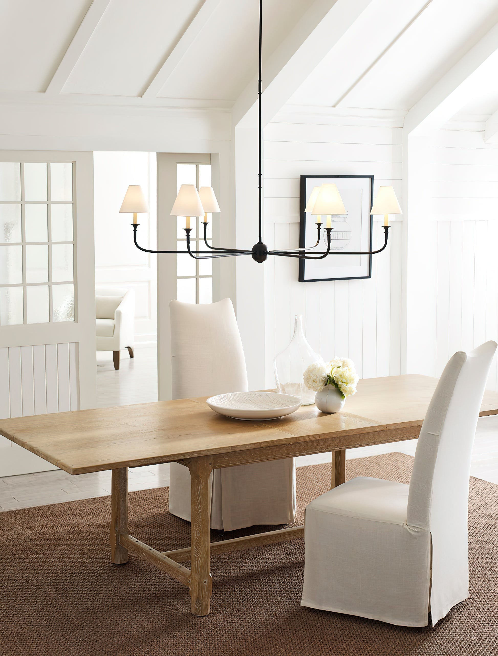 Arthaila Vintage Industrial Grande Fabric Chandelier - Neutral Decor