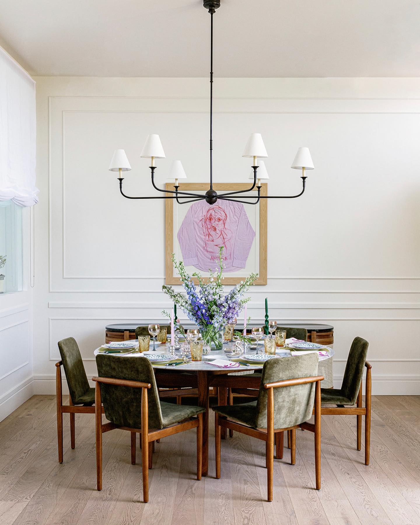 Arthaila Vintage Industrial Grande Fabric Chandelier - Neutral Decor