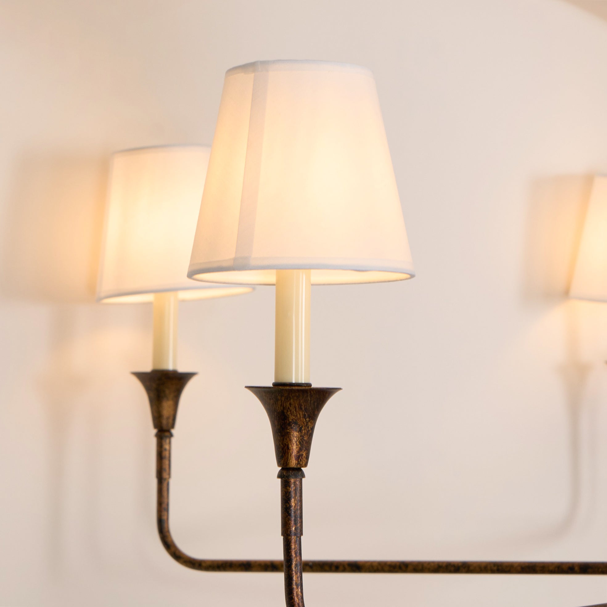 Arthaila Vintage Industrial Grande Fabric Chandelier - Neutral Decor