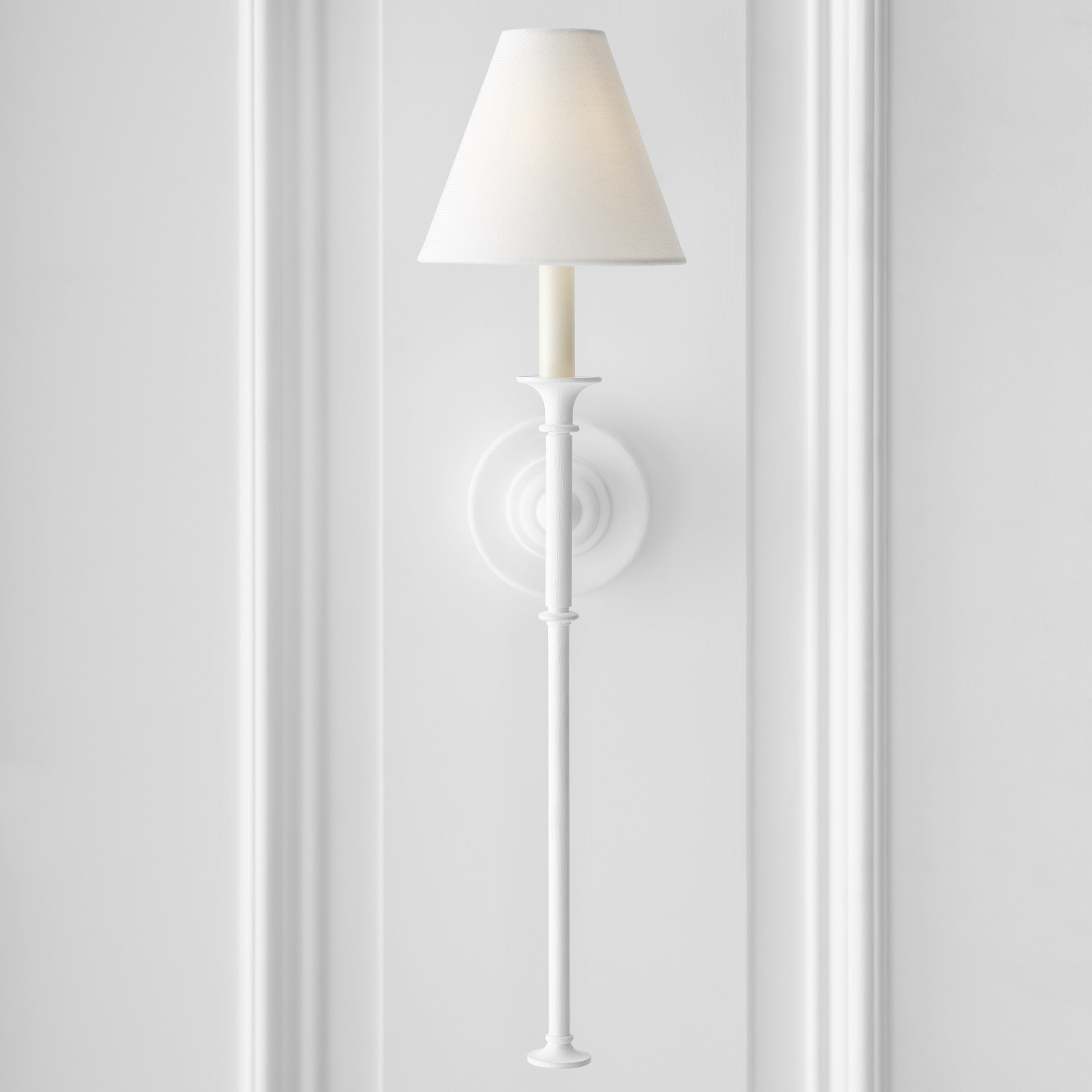 Silva Vintage Wall Lamp Fabric  Black/White/Brass  Arm