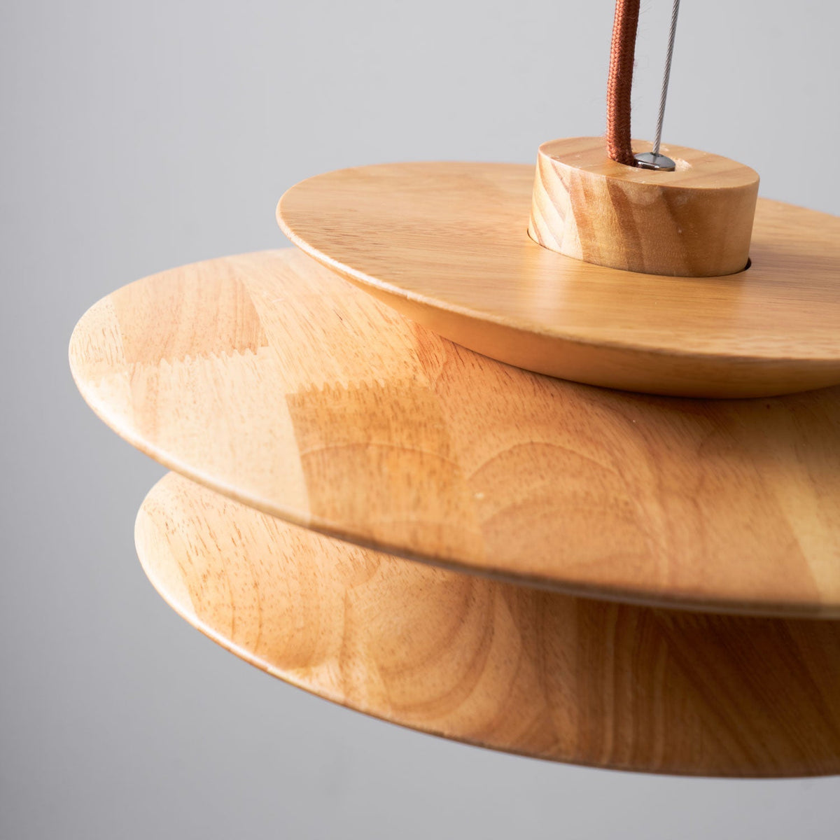 Marshire Wooden Disc Pendant Light