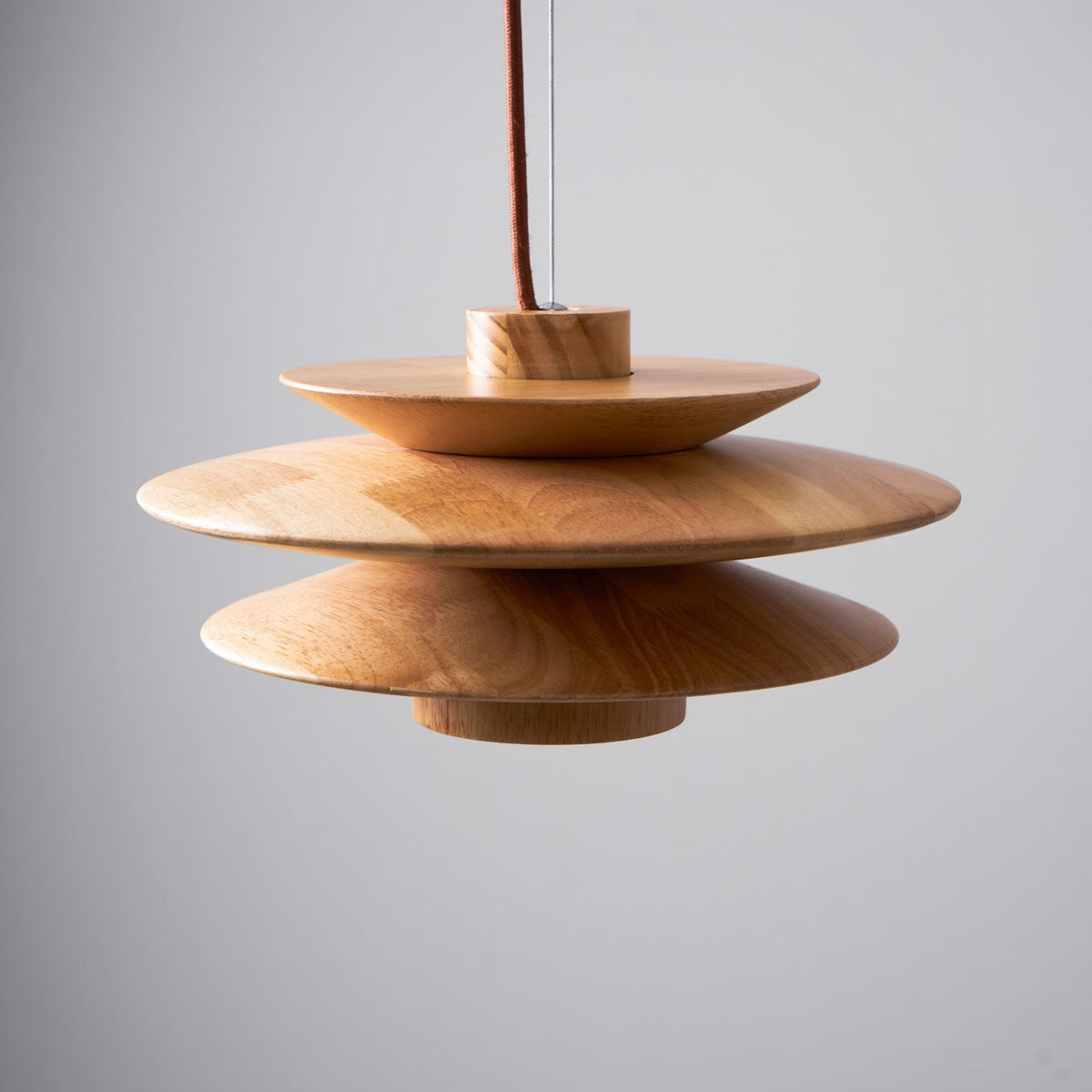 Marshire Wooden Disc Pendant Light