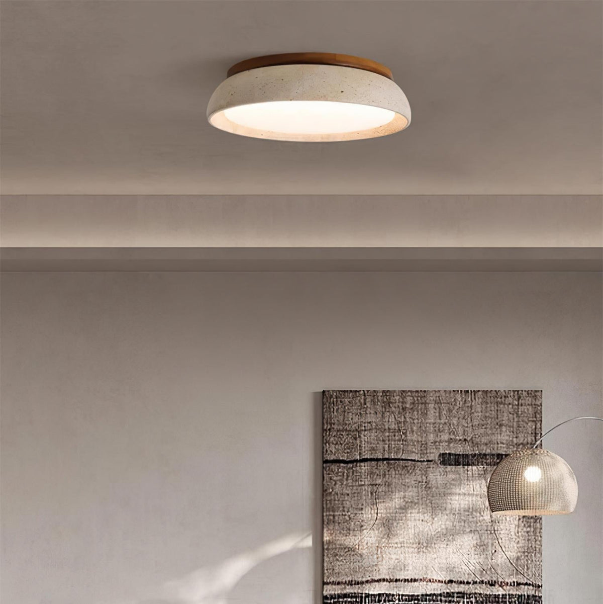 Kloris Ceiling Light Piedra Travertine - Neutral Decor