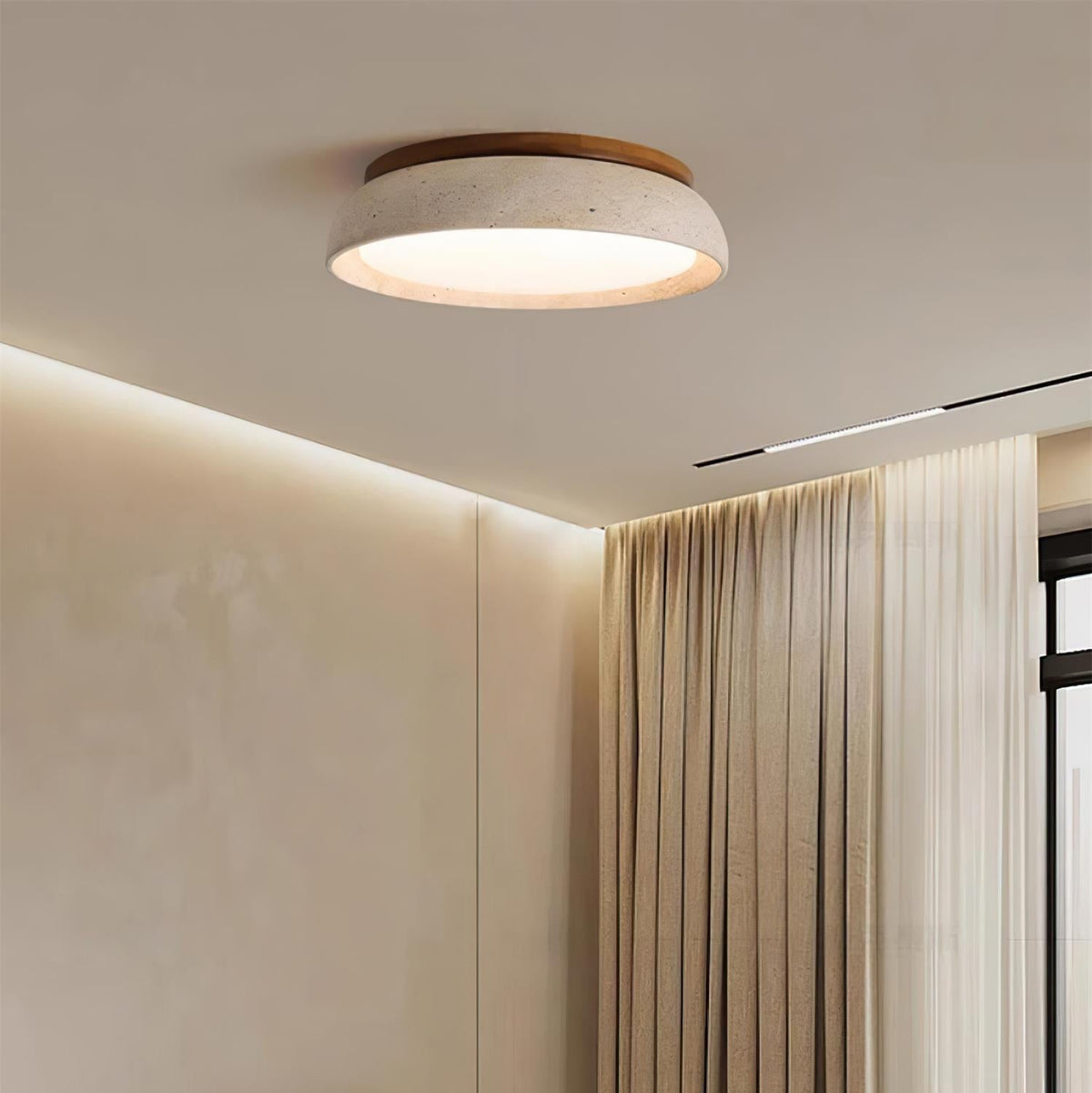 Kloris Ceiling Light Piedra Travertine - Neutral Decor