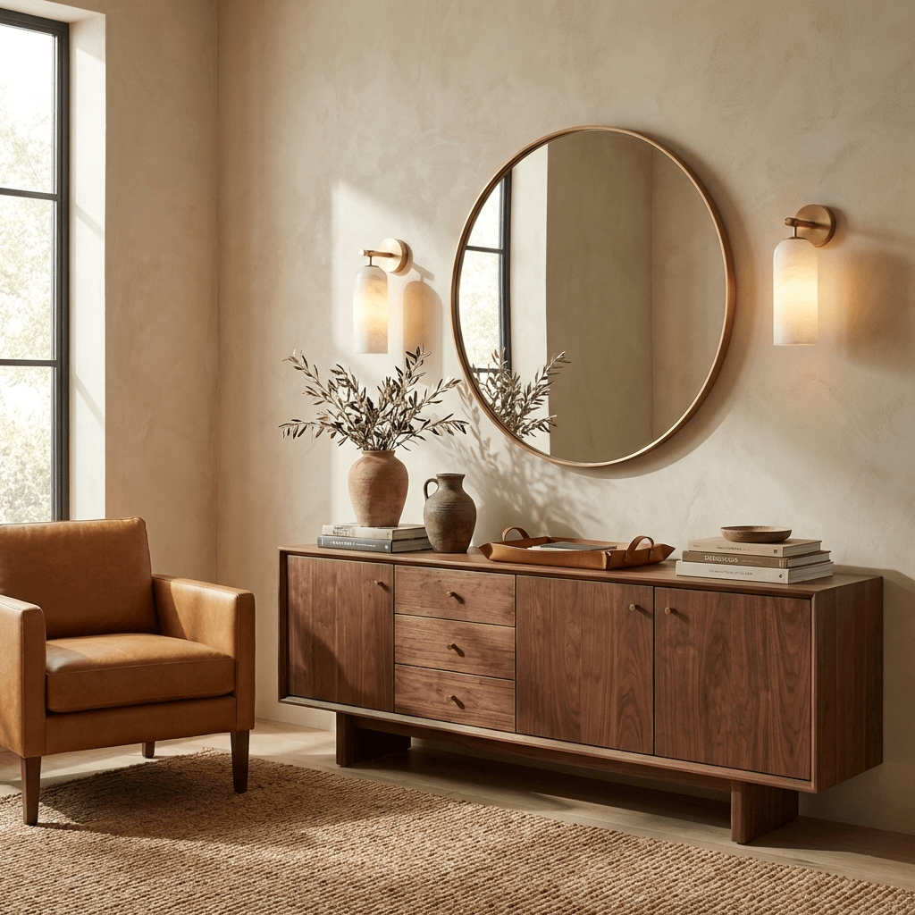 Delaborne Pillar Alabaster Indoor Wall Light