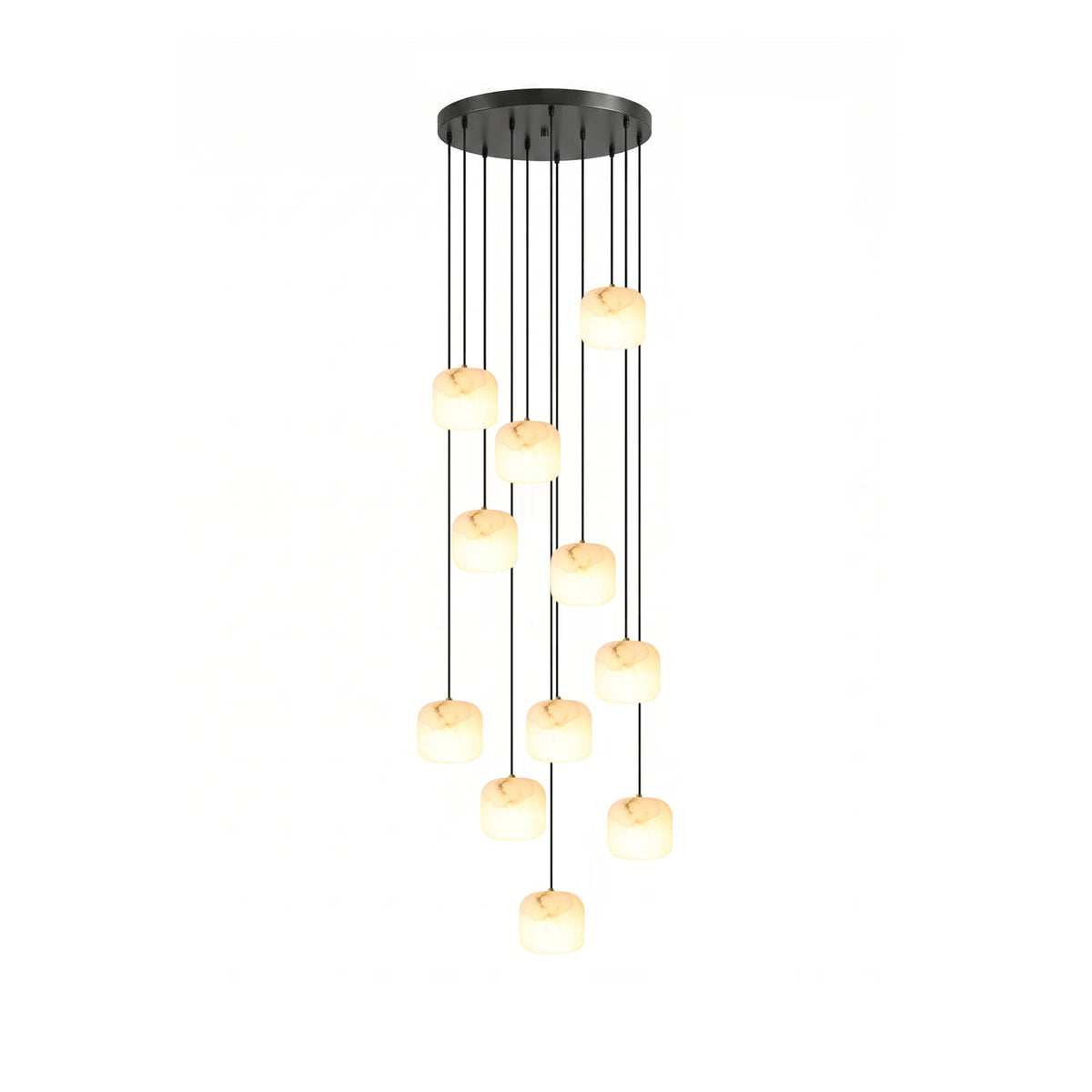 Serelle Alabaster Cluster Chandelier