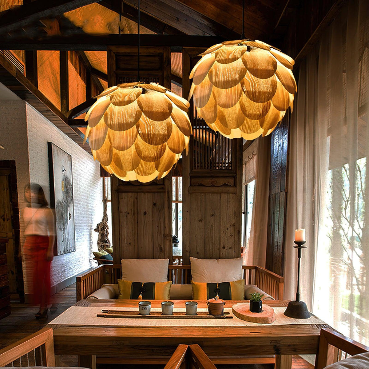 Wlara Modern Wood Pendant Light