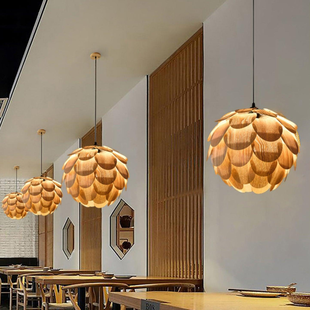 Wlara Modern Wood Pendant Light