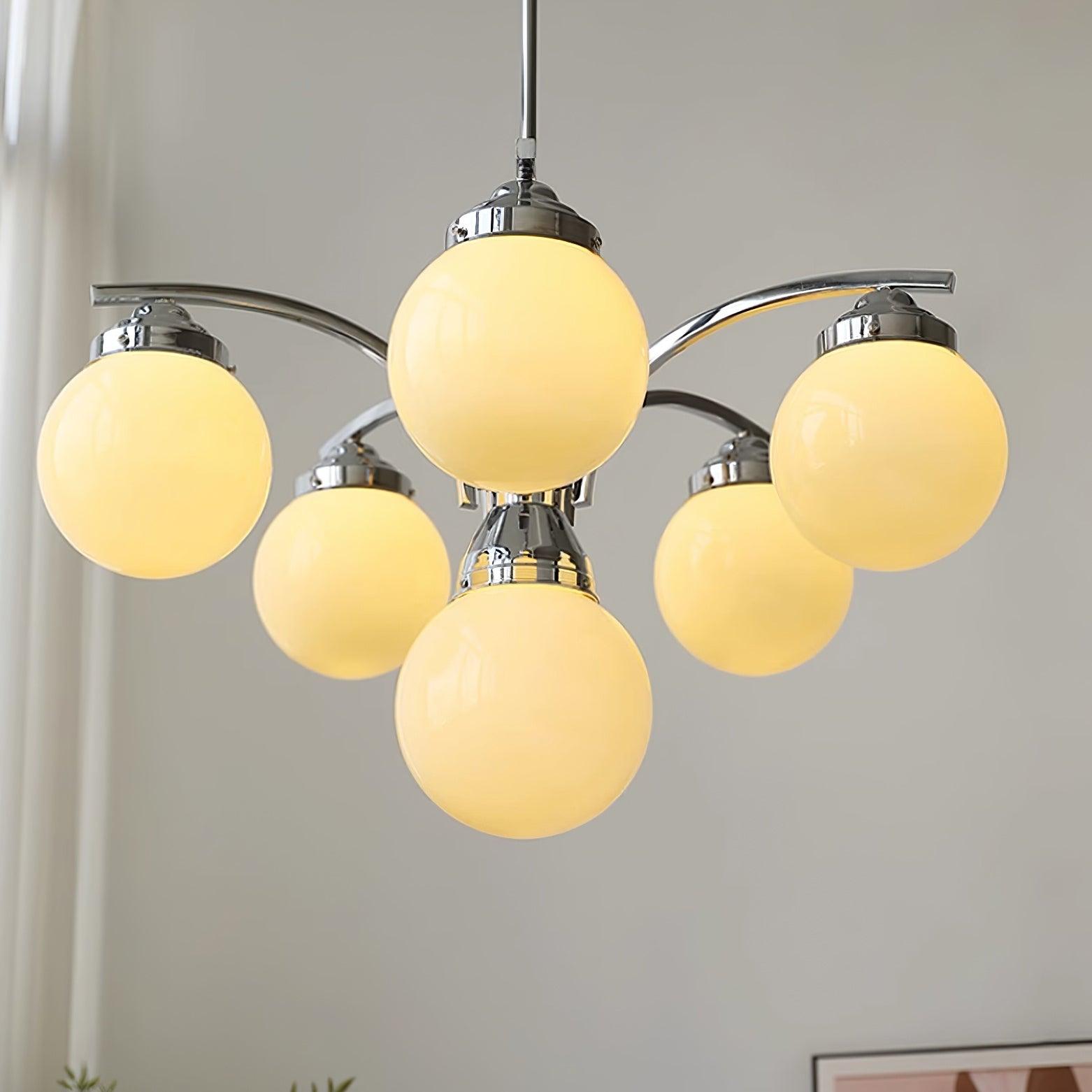 Lioreena Chandelier Pink Glass