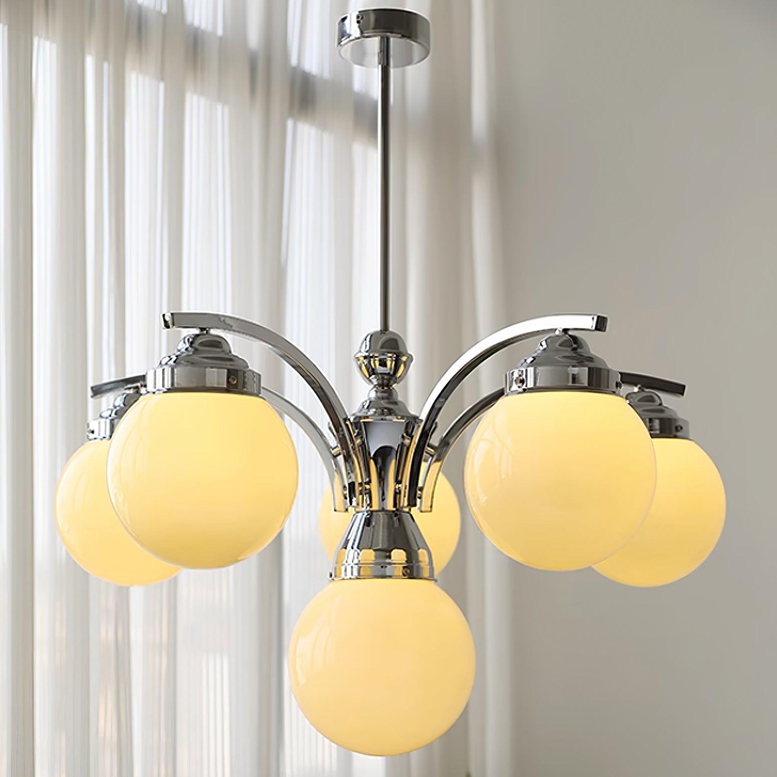 Lioreena Chandelier Pink Glass