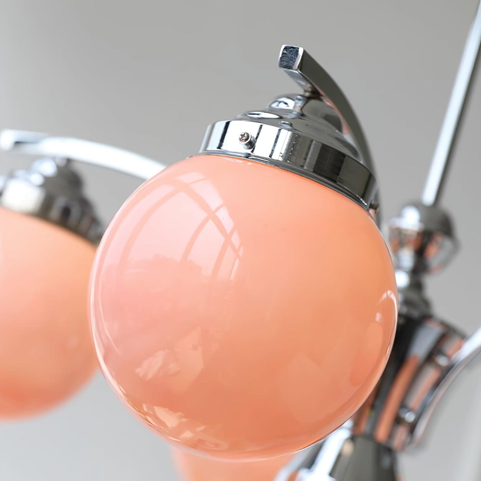 Lioreena Chandelier Pink Glass