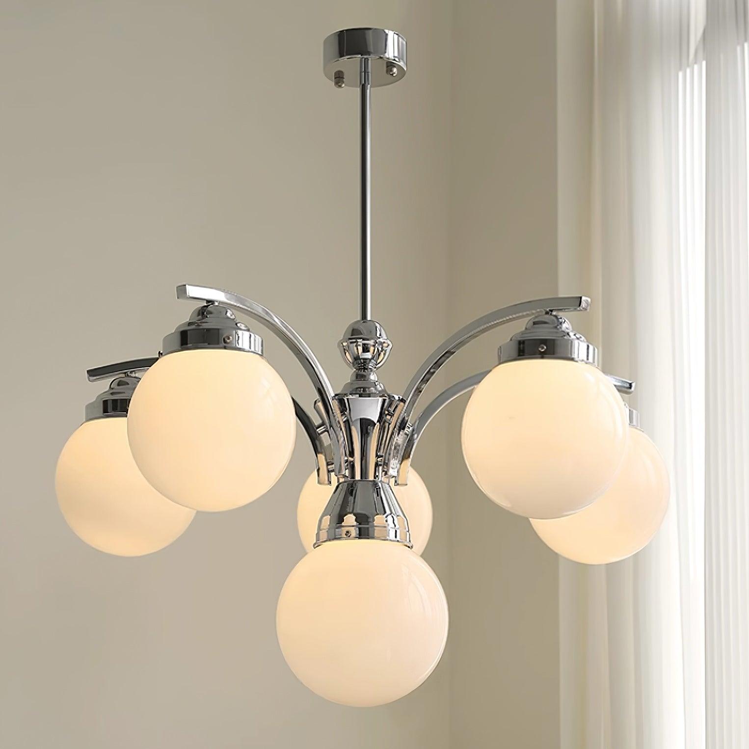 Lioreena Chandelier Pink Glass