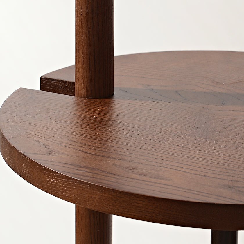 Mirz Minimalist Walnut Wood Floor Lamp