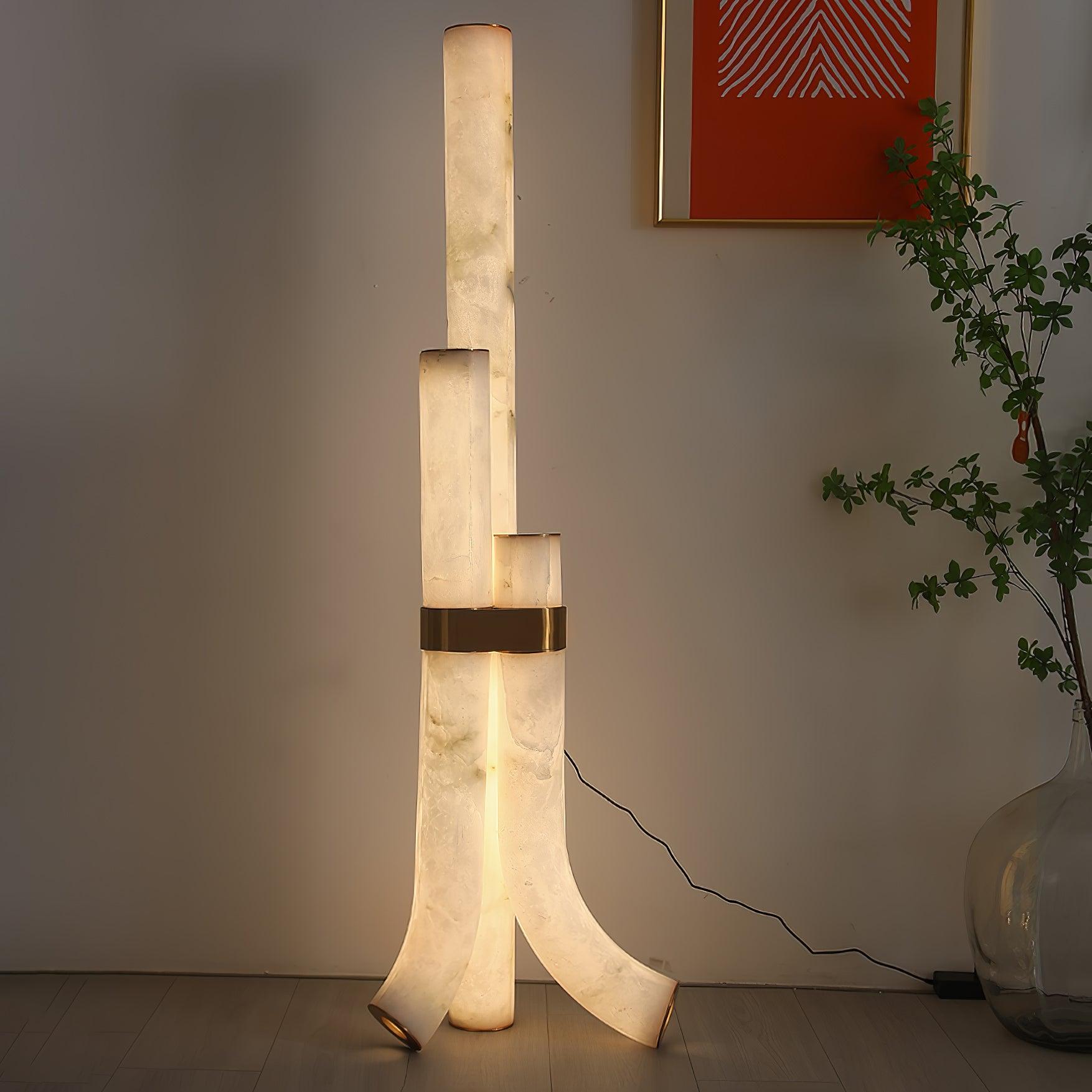 Nivoena Alabaster Floor Lamp