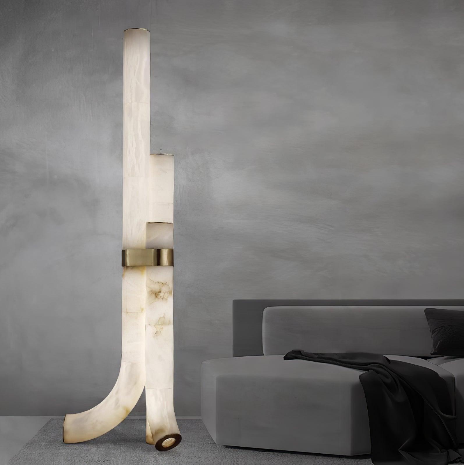 Nivoena Alabaster Floor Lamp