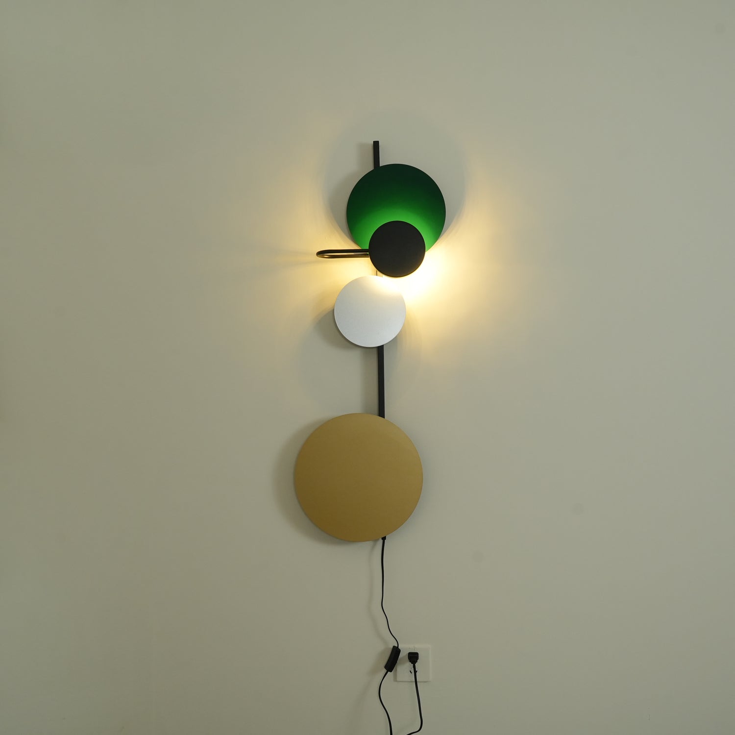 Jillian Modern Minimalist Plug-in Wall Lamp